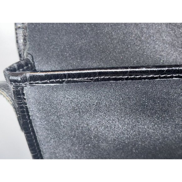 Lauren Ralph Lauren Vintage Black Nylon Baguette Bag With Shoulder Strap - Picture 11 of 16